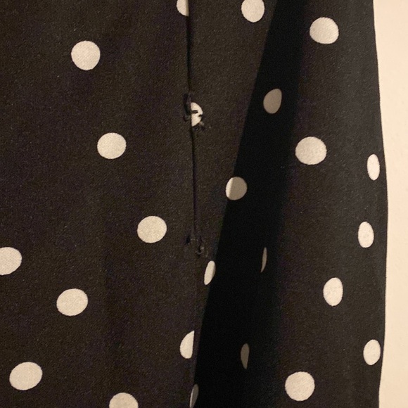 High Rise Polka Dot Cropped Wide Leg Pants - Picture 2 of 3